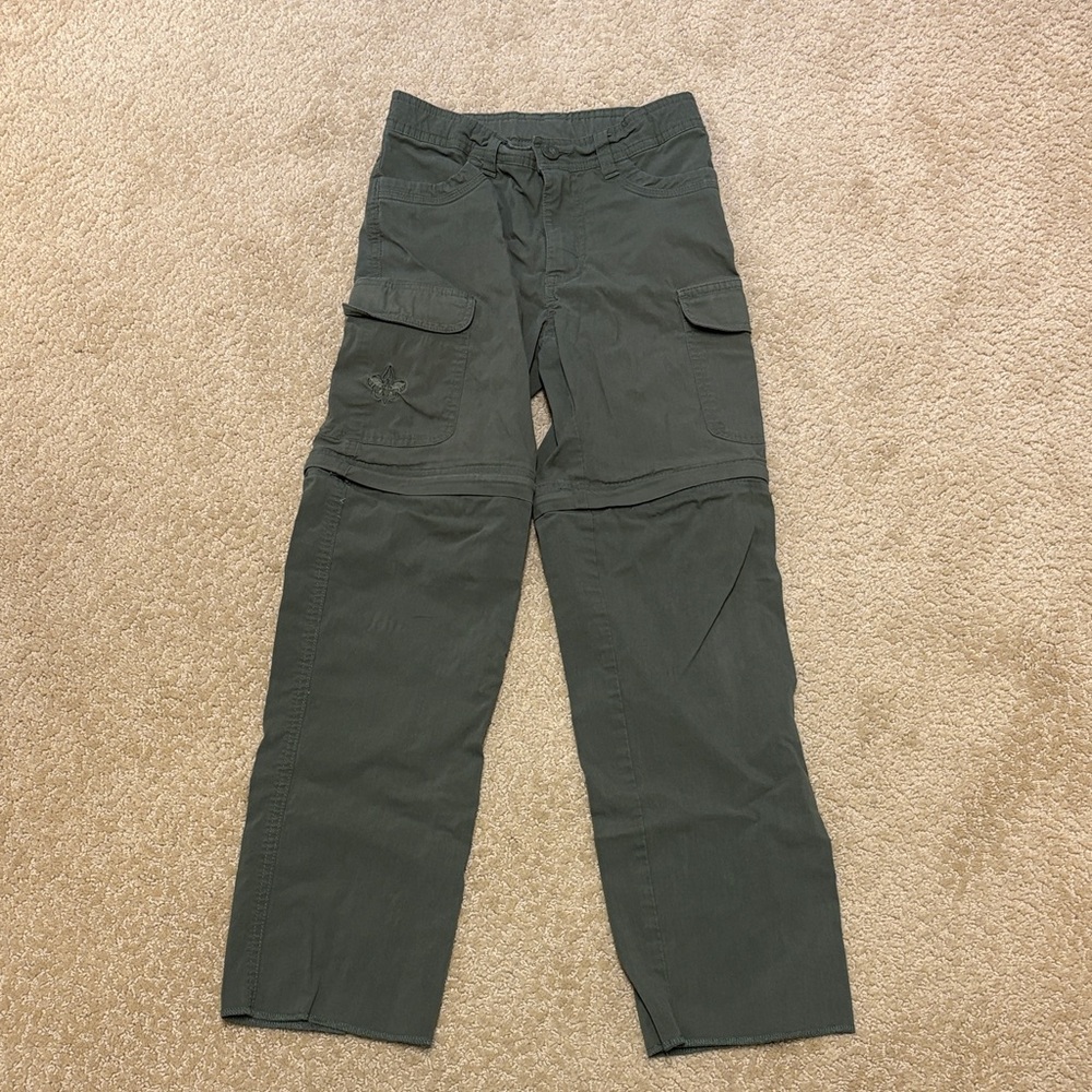 Boy’s Boy Scouts Convertible Switchback Uniform Pants - size 10